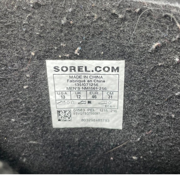 Sorel Boots Mens 13 Caribou Waterproof Snow Leather Lace‎ Up Winter Utility main image 10